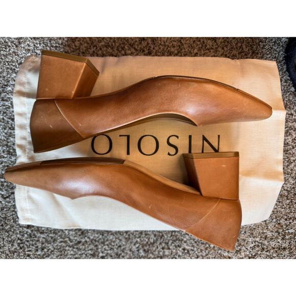 Nisolo Fiorela Go-To Mid Heel – Carmel | Women’s Size 10 | New | Imperfections - Picture 1 of 13
